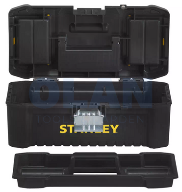 Ящик ESSENTIAL пластиковий з металевими застібками, розмір 316x156x128 мм (12.5 ) STANLEY STST1-75515