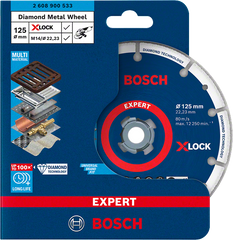 Алмазний відрізний круг Bosch для металу EXPERT Diamond Metal Wheel X-LOCK, 125 x 22,23 мм