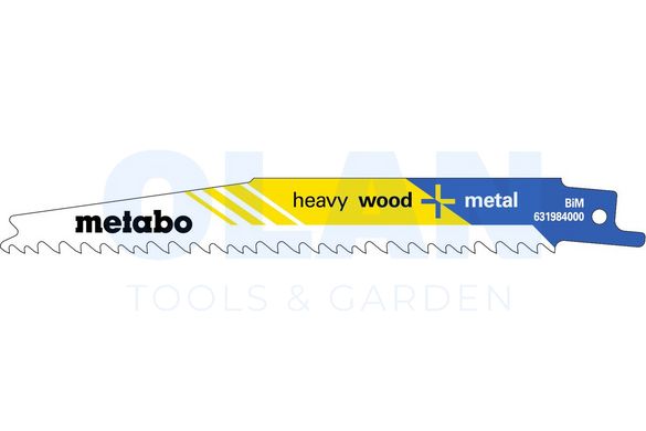 25 пилкових полотен для шабельних пилок «heavy wood + metal», 150 x 1,25 мм