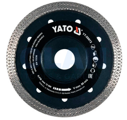 Диск відрізний алмазний по склу та кераміці Yato YT-59972