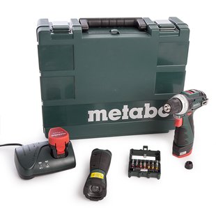 Аккумуляторная дрель-шуруповерт Metabo PowerMaxx BS + TLA LED + BitBox