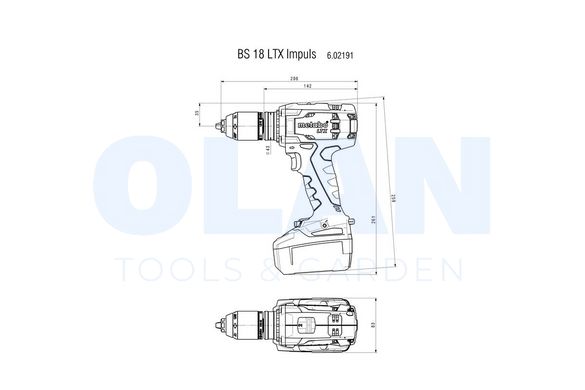 Акумуляторний дриль-шуруповерт BS 18 LTX Impuls (602191500)