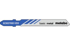 5 пилкових полотен для лобзиків «basic metal», 51/ 1,2 мм