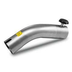 Hand grip curved stainless steel 45°, IK