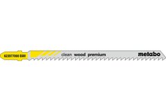 5 пилкових полотен для лобзиків «clean wood premium», 105/ 3,0 мм