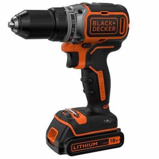 Аккумуляторная бесщеточный дрель-шуруповерт BLACK + DECKER BL186KB