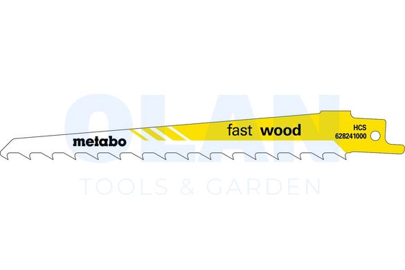 5 пилкових полотен для шабельних пилок «fast wood», 150 x 1,25 мм