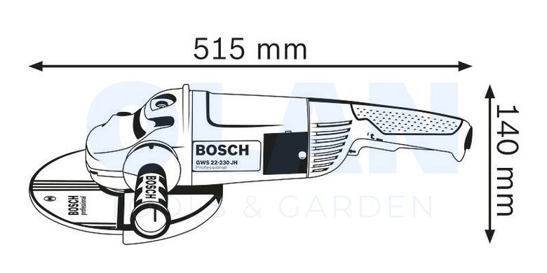 Угловая шлифовальная машина BOSCH GWS 22-230H