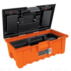 Кейс для інструментів, Extra-Wide помаранчевий з органайзером 360х200х170, 0,8 кг