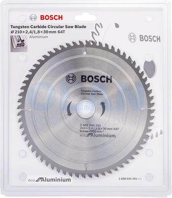 Диск пиляльний Bosch Eco AL 210x30-64T