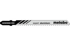 5 пилкових полотен для лобзиків «expert aluminium», 74/3,0 мм