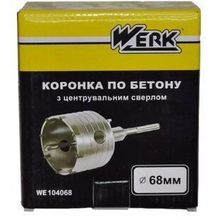 Коронка по бетону 68мм(SDS+) Werk 104068 3538608