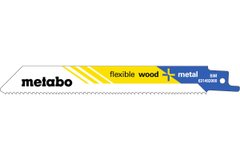 5 пилкових полотен для шабельних пилок «flexible wood + metal», 150 x 0,9 мм