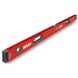 Рівень будівельний Big Red 3 200, 2000 мм, 3 акрилові колби, з ручками, пластикові заглушки, епоксидна поверхня, точність 0,5мм/м - 1