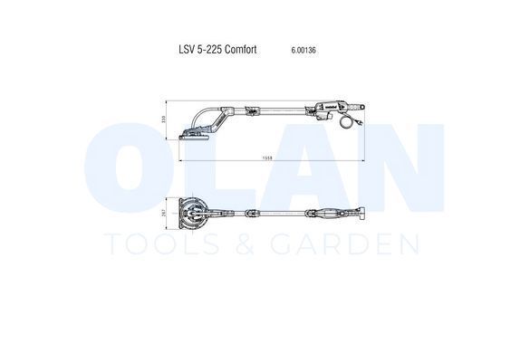 LSV 5-225 Comfort Шліфувальні машини з довгою рукояткою