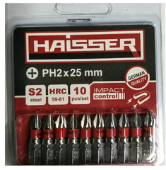 Набір біт Haisser PH2X25 мм 10шт