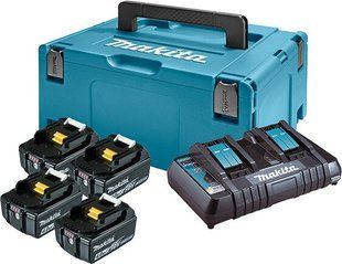 Набір акумуляторів LXT (BL1840Bx4, DC18RD, Makpac3) 197503-4 Makita