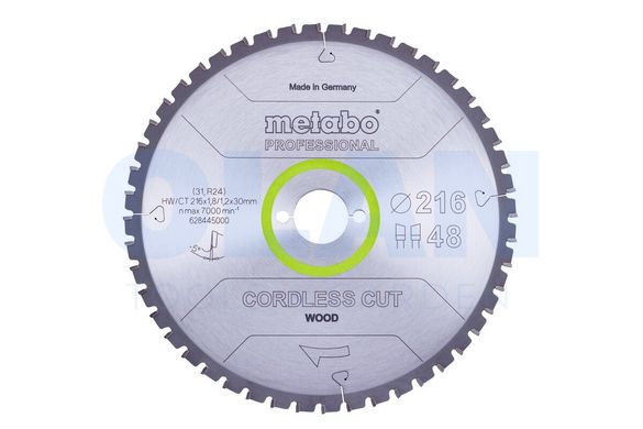 Пилкове полотно «cordless cut wood - professional», 216x30 Z28 WZ 5°neg