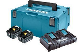 Набір акумуляторів LXT (BL1850Bx2, DC18RD, Makpac3) 197629-2 Makita