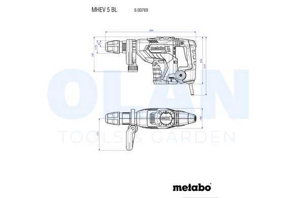 Відбійний молоток Metabo MHEV 5 BL