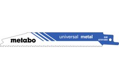 5 пилкових полотен для шабельних пилок «universal metal», 150 x 0,9 мм