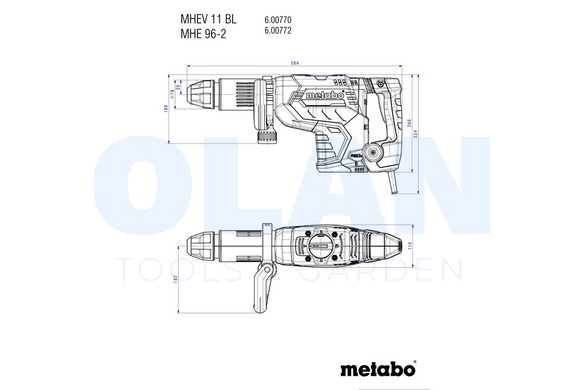 Відбійний молоток Metabo MHEV 11 BL