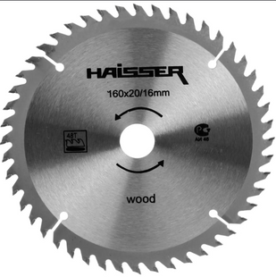 Диск пильний HAISSER 160х20 48 зуб. 4311622