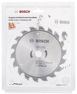 Пильний диск Bosch ECO WO 160x20 /16 18 зуб.