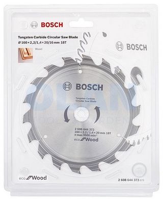 Пильний диск Bosch ECO WO 160x20 /16 18 зуб.
