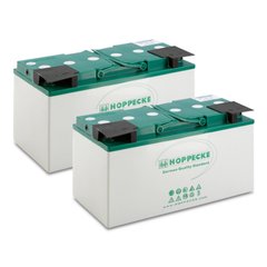 Battery kit AGM 2x 12V/115Ah, 24 V, 115 Ah, Простота обслуговування