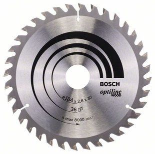 Диск пильний Bosch 184x30/36 Optline 2608640611