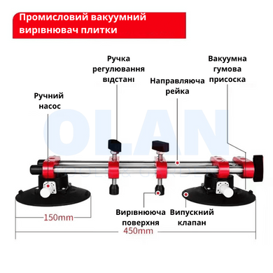 Промисловий вакуумний  вирівнювач плитки DSS01-01Pro