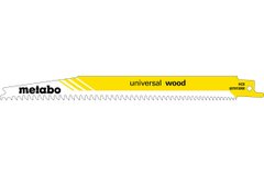 5 пилкових полотен для шабельних пилок «universal wood», 200 x 1,25 мм