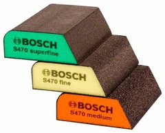 Набір шлифгубок Bosch 69x97x26 мм, M/F/SF