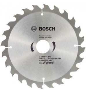Диск пиляльний Bosch Eco WO 190x30-24T