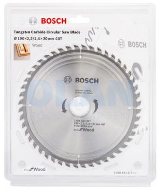 Диск пиляльний Bosch Eco WO 190x30-48T