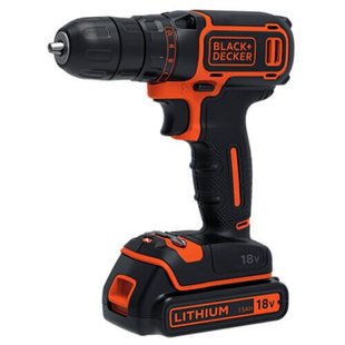 Аккумуляторная дрель-шуруповерт BLACK + DECKER BDCDC18B