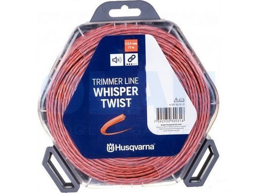 Корд Тримерний Whisper Twist Помаранчевий/Чорний, Блістер (2,4мм*77м) 5976691-21