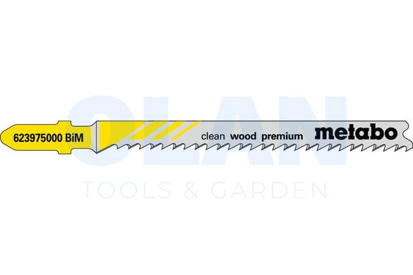 5 пилкових полотен для лобзиків «clean wood premium», 74/ 2,7 мм