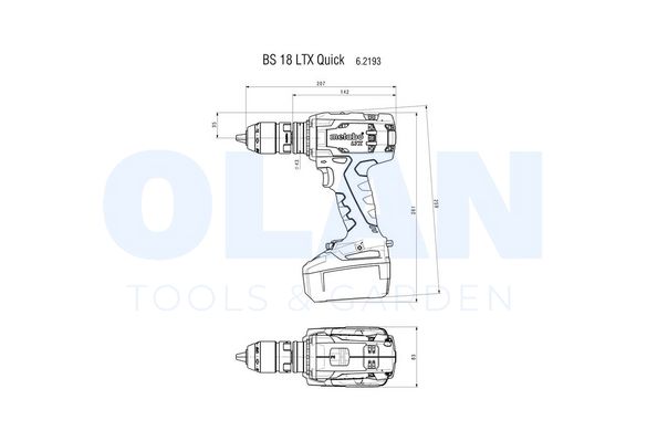BS 18 LTX Quick Акумуляторний дриль-шуруповерт