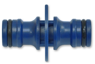 Двосторонній з'єднувач для шланга пластиковий, 3/4 ", 1/2" VERANO