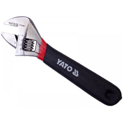 Ключ розвідний L = 150 мм з обрезинени ручкою, YATO YT-21650