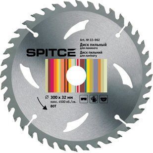 Диск пильний для ламінату 300/32 80T Spitce