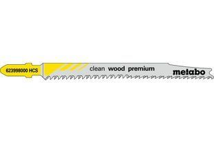 5 пилкових полотен для лобзиків &laquo;clean wood premium&raquo;, 93/ 2,2 мм