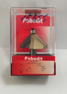 Фреза Pobedit 1022 d12 D50 h24.8 конусна