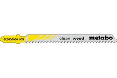 25 пилкових полотен для лобзиків «clean wood», 74/ 2,5 мм