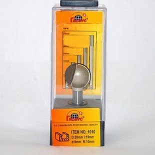 Фреза ГЛОБУС 1010 пазова галтельная d8 D20 h19 R10