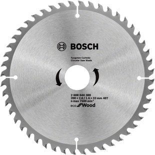 Диск пиляльний Bosch Eco WO 200x32-48T