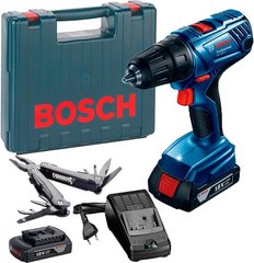 Акумуляторний дриль-шурупокрут Bosch Professional GSR 180-Li + Swiss Peak Multitool