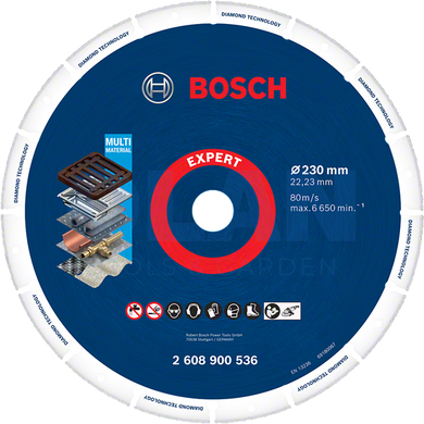 Алмазний диск по металу Bosch 230Х22,23ММ